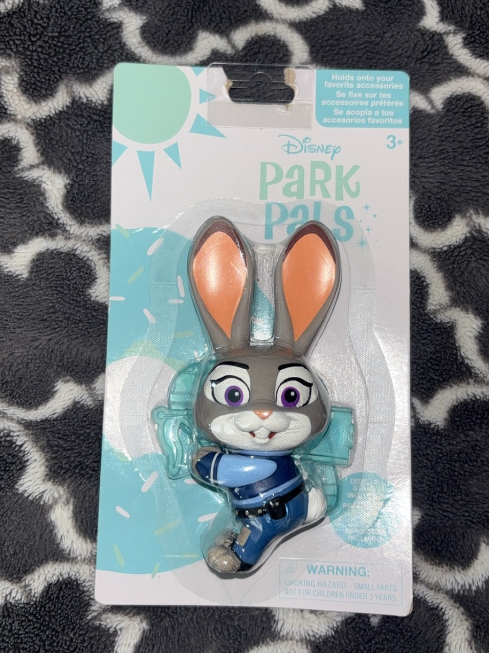 Disney Gray & Peach Judy Hopps Park Pals Clip-On